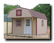 storage shed with porch